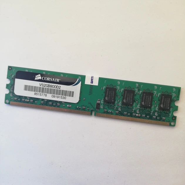 Оперативна пам'ять Corsair Value Select DDR2 2Gb 800MHz PC2 2R8 6400U CL5 (VS2GB800D2) Б/У - Фото 1 Оперативна пам'ять Corsair Value Select DDR2 2Gb 800MHz PC2 2R8 6400U CL5 (VS2GB800D2) Б/У - зображення 1