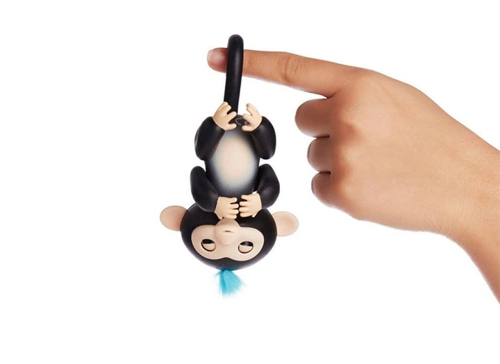 Ручна мавпочка на бат. Happy Monkey інтерактивна (чорний)-SSE-HM-Black - изображение 3