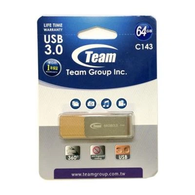 USB флеш накопитель Team 64GB C143 Brown USB 3.0 (TC143364GN01) - изображение 2