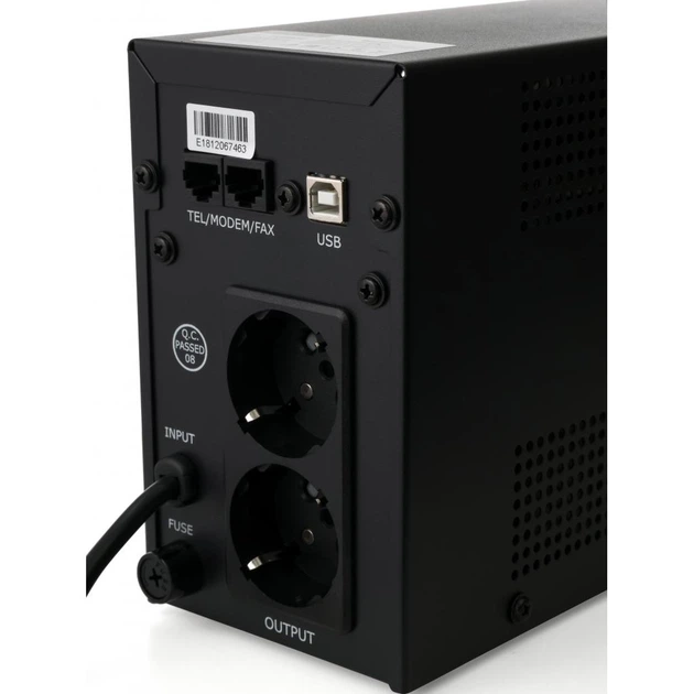Источник бесперебойного питания Vinga LCD 600VA metal case with USB (VPC-600MU) - Фото 7 Источник бесперебойного питания Vinga LCD 600VA metal case with USB (VPC-600MU) - изображение 7