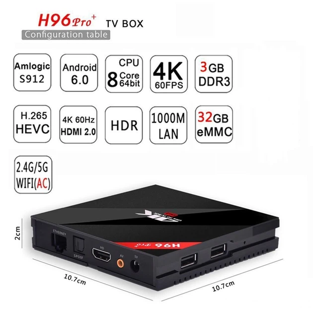 Smart TV приставка H96 PRO PLUS 3\32Gb - зображення 3