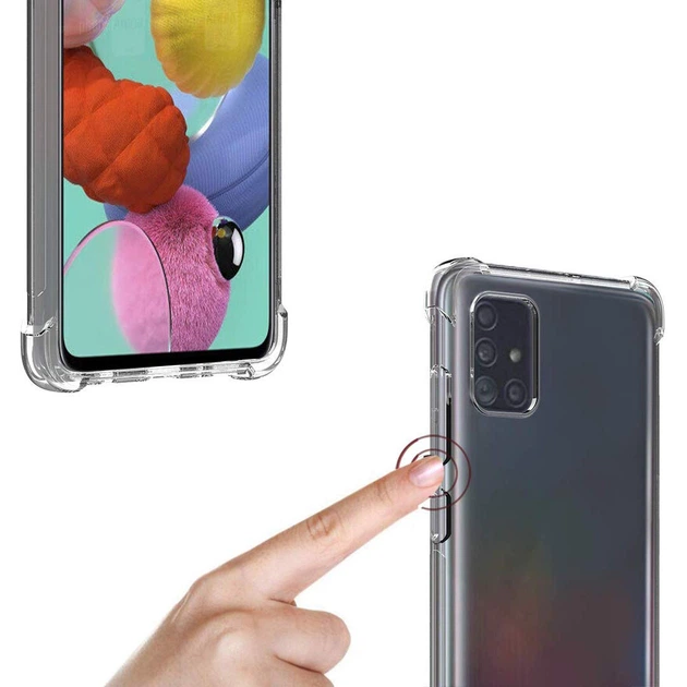 TPU чехол Epic Ease с усиленными углами для Samsung Galaxy A51 Бесцветный (прозрачный) Без бренда - Фото 5 TPU чехол Epic Ease с усиленными углами для Samsung Galaxy A51 Бесцветный (прозрачный) Без бренда - изображение 5