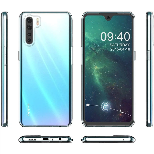 TPU чехол Epic Transparent 1,0mm для Oppo A91 / Reno 3 Бесцветный (прозрачный) Без бренда - изображение 7