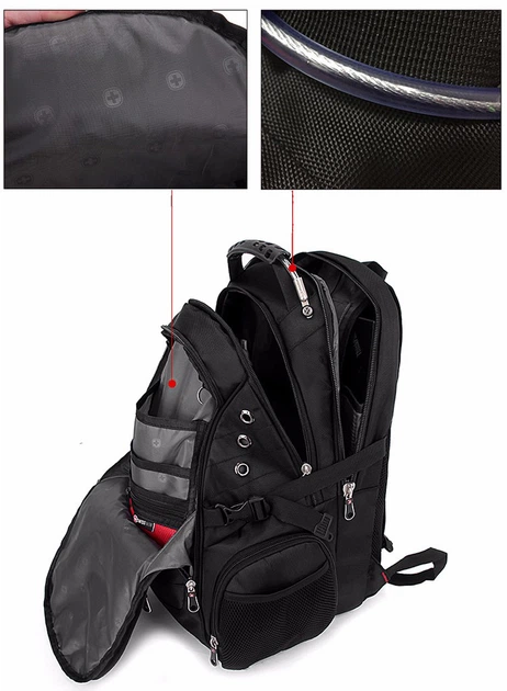 Рюкзак Swissgear черный - Фото 5 Рюкзак Swissgear черный - изображение 5