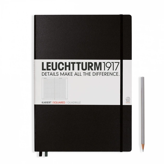 Блокнот Leuchtturm1917 большой Classic Черный в точку 22,5х31,5 см (327366) (4004117327957) - Фото 1 Блокнот Leuchtturm1917 большой Classic Черный в точку 22,5х31,5 см (327366) (4004117327957) - изображение 1