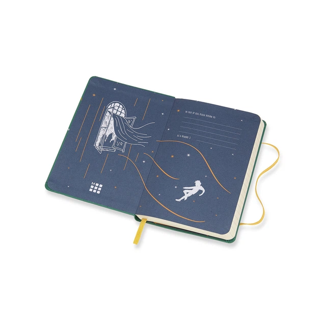 Блокнот Moleskine Limited Peter Pan карманный 192 страницы в линию Зеленый 9х14 см (8055002855464) - изображение 3