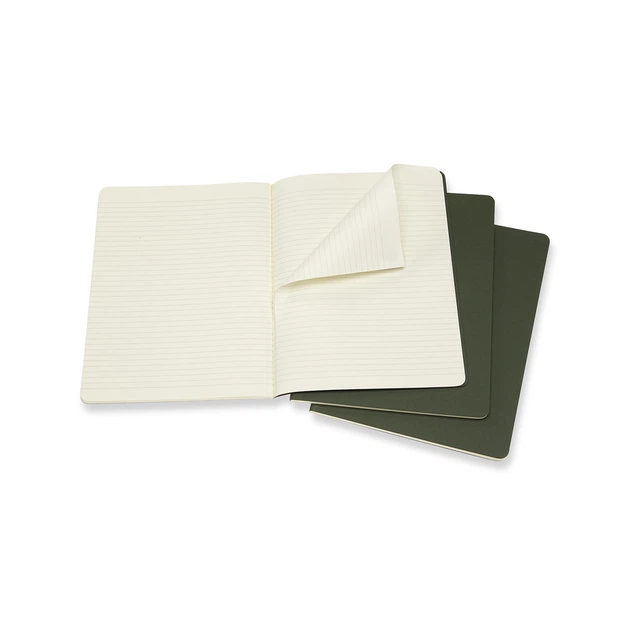 Блокнот Moleskine Cahier Зелений Великий 120 сторінок в лінію 19х25 см (8055002855334) - Фото 3 Блокнот Moleskine Cahier Зелений Великий 120 сторінок в лінію 19х25 см (8055002855334) - зображення 3