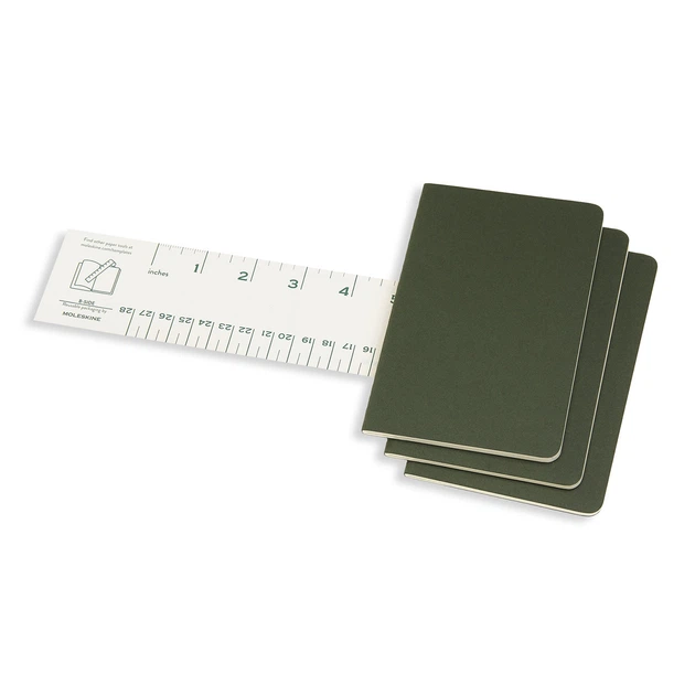 Блокнот Moleskine Cahier Зелений кишеньковий 64 сторінки в лінію 9х14 см (8055002855211) - зображення 3