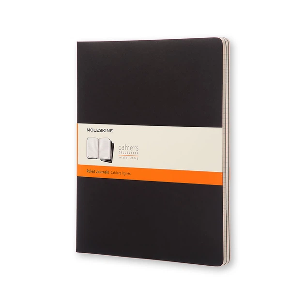 Блокнот Moleskine Cahier Черный XXL 120 страниц в линию (21х30 см) (8055002851442) - Фото 1 Блокнот Moleskine Cahier Черный XXL 120 страниц в линию (21х30 см) (8055002851442) - изображение 1