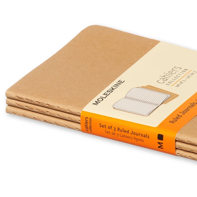 Блокнот Moleskine Cahier Бежевый карманный 64 страницы в линию 9х14 см (9788883704925) - Фото 5 Блокнот Moleskine Cahier Бежевый карманный 64 страницы в линию 9х14 см (9788883704925) - изображение 5