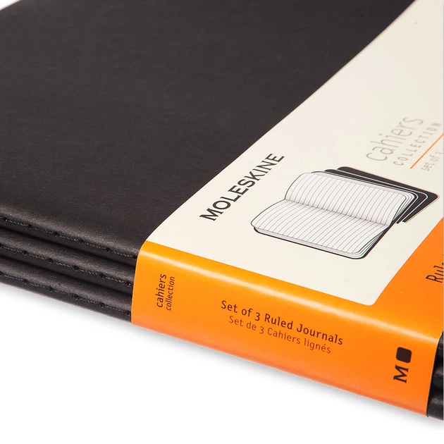 Блокнот Moleskine Cahier Черный XXL 120 страниц в линию (21х30 см) (8055002851442) - Фото 5 Блокнот Moleskine Cahier Черный XXL 120 страниц в линию (21х30 см) (8055002851442) - изображение 5