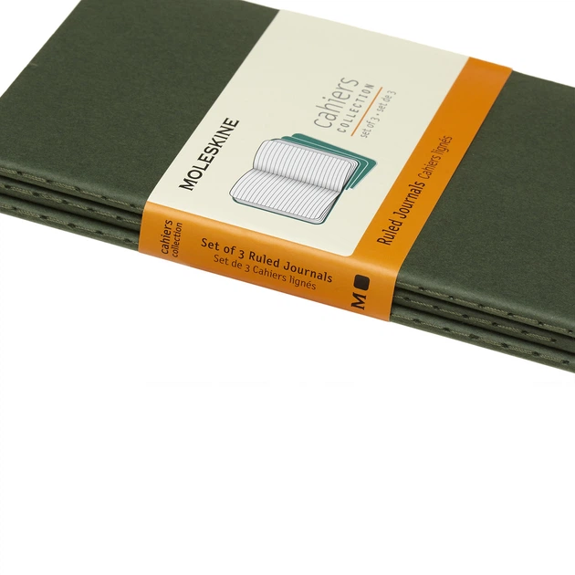 Блокнот Moleskine Cahier Зелений кишеньковий 64 сторінки в лінію 9х14 см (8055002855211) - зображення 4