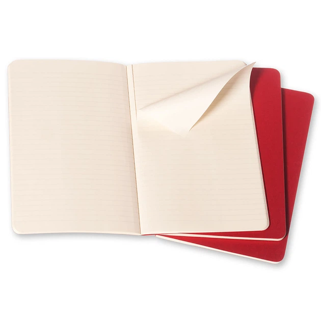 Блокнот Moleskine Cahier Бордовый карманный 64 страницы в линию 9х14 см (9788862930956) - изображение 5