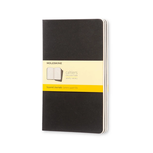 Блокнот Moleskine Cahier Черный большой 120 страниц в клетку 19х25 см (9788883705021) - Фото 1 Блокнот Moleskine Cahier Черный большой 120 страниц в клетку 19х25 см (9788883705021) - изображение 1