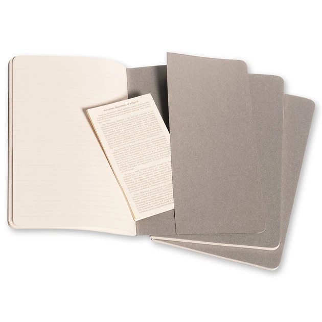 Блокнот Moleskine Cahier Теплый Серый средний 80 страниц в линию 13х21 см (9788866134237) - Фото 4 Блокнот Moleskine Cahier Теплый Серый средний 80 страниц в линию 13х21 см (9788866134237) - изображение 4