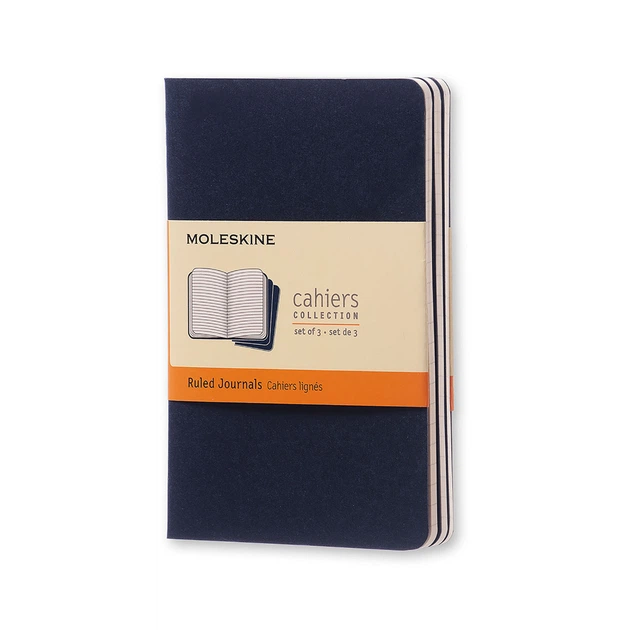 Блокнот Moleskine Cahier Синій кишеньковий 64 сторінки в лінію 9х14 см (9788862930987) - Фото 1 Блокнот Moleskine Cahier Синій кишеньковий 64 сторінки в лінію 9х14 см (9788862930987) - зображення 1