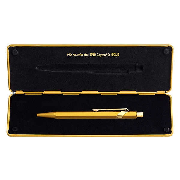 Ручка Caran d'Ache 849 золотистая + box 849.999 (7630002316828) - изображение 7