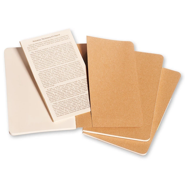 Блокнот Moleskine Cahier Бежевый карманный 64 страницы нелинованный 9х14 см (9788883704949) - изображение 4
