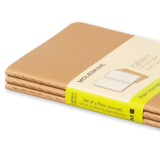 Блокнот Moleskine Cahier Бежевый карманный 64 страницы нелинованный 9х14 см (9788883704949) - изображение 5