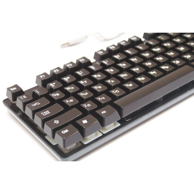 Клавиатура с цветной подсветкой USB UKC HK-6300 для ПК - изображение 3
