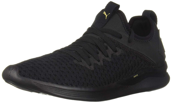 Puma ignite black and cheap gold