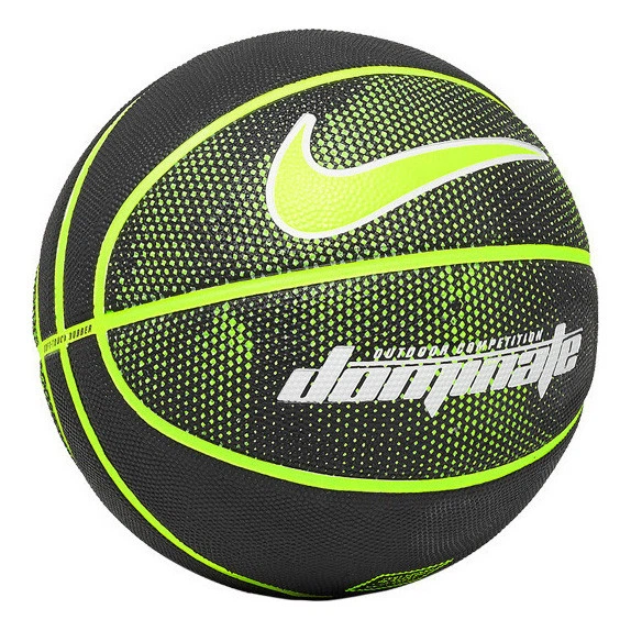 Мяч баскетбольный Nike Dominate Volt размер 7 резиновый черный-салатовый (N.000.1165.044.07) - изображение 3