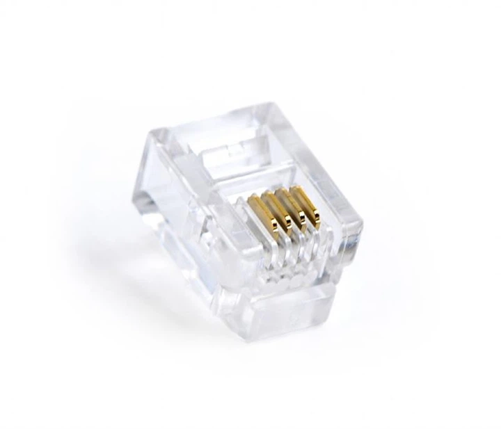Коннектор RJ11/RJ14 Cablexpert (MP-6P4C/100) 100 шт/уп - изображение 2