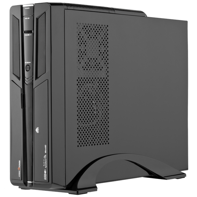Корпус Slim LP S603 BK Встроенная акустика + Блок питания MATX 400W 8см - Фото 1 Корпус Slim LP S603 BK Встроенная акустика + Блок питания MATX 400W 8см - изображение 1