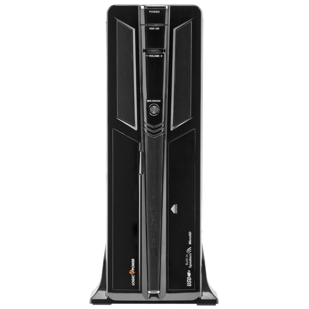 Корпус Slim LP S603 BK Встроенная акустика + Блок питания MATX 400W 8см - Фото 2 Корпус Slim LP S603 BK Встроенная акустика + Блок питания MATX 400W 8см - изображение 2