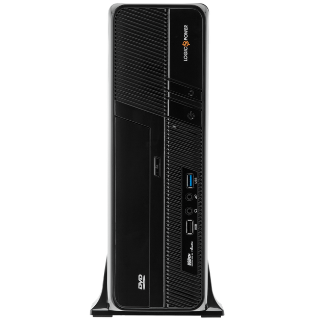 Корпус Slim LP S6055 BK USB 3.0x1, USB 2.0x1 + Блок питания Micro ATX 400W 8см - зображення 2