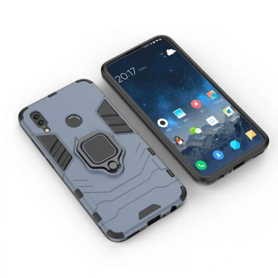 Ударопрочный чехол Transformer Ring for Magnet для Xiaomi Redmi Note 7 / Note 7 Pro / Note 7s Серый / Metal slate Без бренда - изображение 7