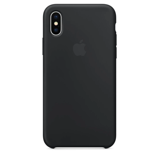 Чехол Silicone Case (AA) для Apple iPhone XS Max (6.5") Черный / Black ...