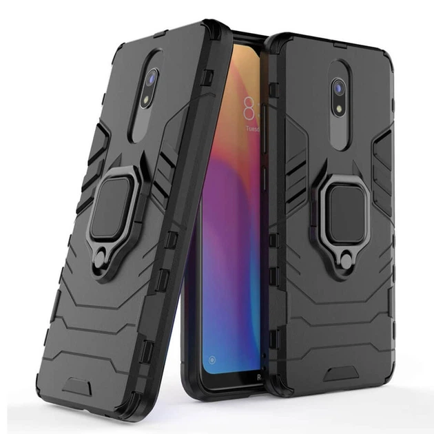 Ударопрочный чехол Transformer Ring for Magnet для Xiaomi Redmi 8 / 8A Черный / Soul Black Без бренда - Фото 1 Ударопрочный чехол Transformer Ring for Magnet для Xiaomi Redmi 8 / 8A Черный / Soul Black Без бренда - изображение 1