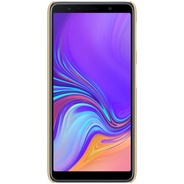 Пластиковый чехол NILLKIN Frosted Shield для Samsung Galaxy A7 2018 (A750) - Gold - изображение 2