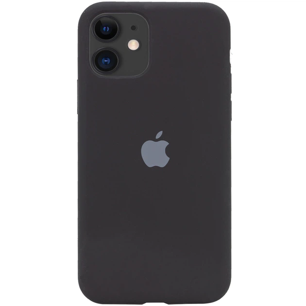 Чохол Silicone Case Full Protective (AA) Apple iPhone 11 (6.1") Чорний / Black Без бренду - Фото 1 Чохол Silicone Case Full Protective (AA) Apple iPhone 11 (6.1") Чорний / Black Без бренду - зображення 1