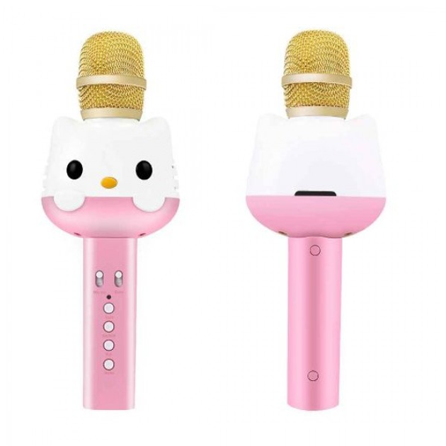 Детский портативный караоке микрофон с колонкой Hello Kitty U63 Pinc ...