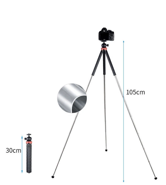 Выдвижной штатив для телефона, фотоаппарата, камеры GoProff Accss GP-05ST (00933) - Фото 4 Выдвижной штатив для телефона, фотоаппарата, камеры GoProff Accss GP-05ST (00933) - изображение 4