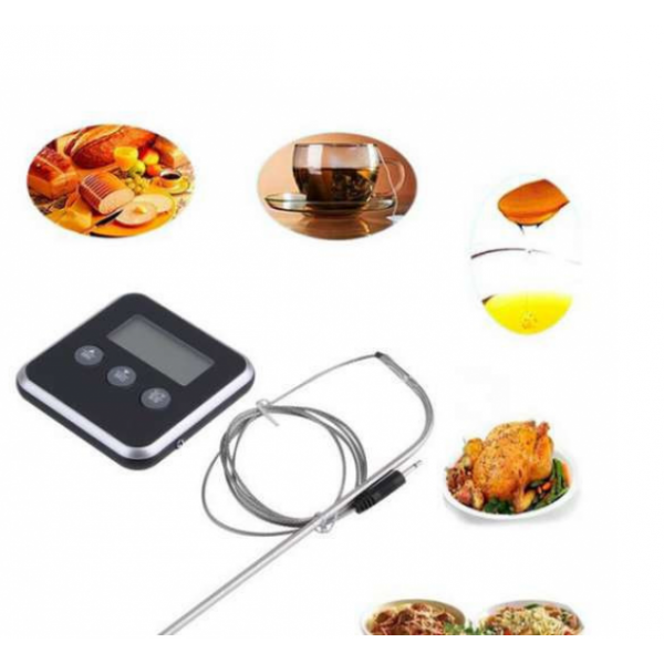 Электронный кухонный термометр с выносным щупом UNi Thermometer черный - изображение 4