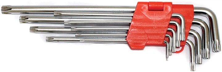 Набор ключей шестигранных Torx Lavita Г-образные удлиненные T10-T45 9 шт (LA 511600) - Фото 1 Набор ключей шестигранных Torx Lavita Г-образные удлиненные T10-T45 9 шт (LA 511600) - изображение 1
