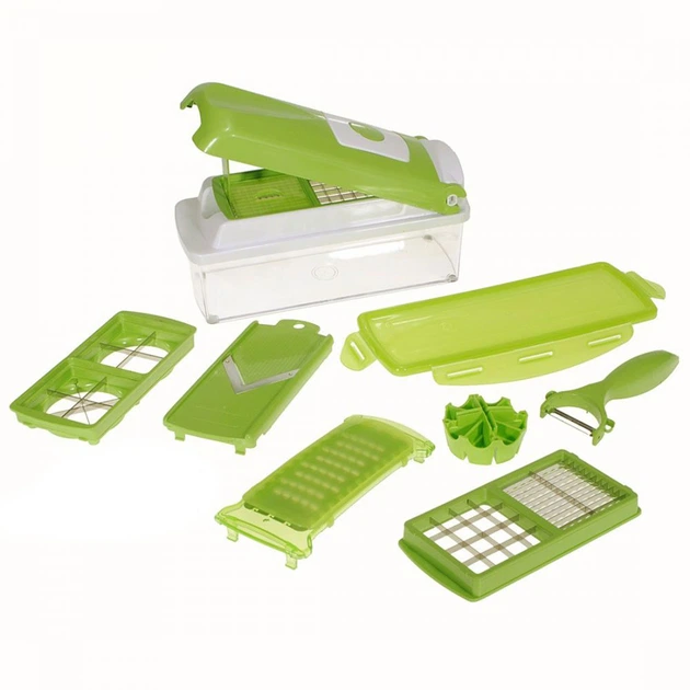 Овочерізка ручна терка шатківниця Nicer Dicer Ultra Green (D-2019090283) - Фото 2 Овочерізка ручна терка шатківниця Nicer Dicer Ultra Green (D-2019090283) - зображення 2