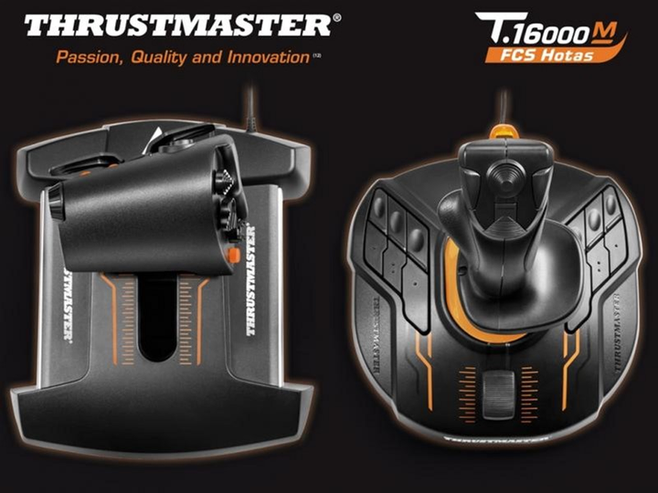 Проводной джойстик Thrustmaster T.16000M FCS Hotas Black