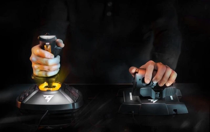 Joystick Thrustmaster T.16000M FCS Hotas czarno-pomarańczowy (2960778) - obraz 13