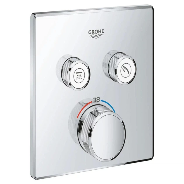 Термостат для душа прихованого монтажу Grohe Grohtherm SmartControl, зовнішня частина, хром (29124000) - изображение 11