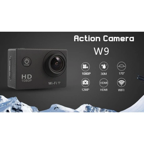 Екшн камера Sports Cam W9 FullHD з Wi-Fi (SS008) - зображення 2