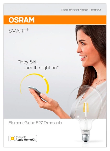 Смарт-лампа OSRAM GLOBE DIM 5.5W 2700K FILAMENT E27 Bluetooth (4058075091108) - зображення 2