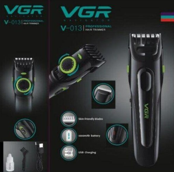 Беспроводная машинка для стрижки волос VGR V-013 USB Black - изображение 2