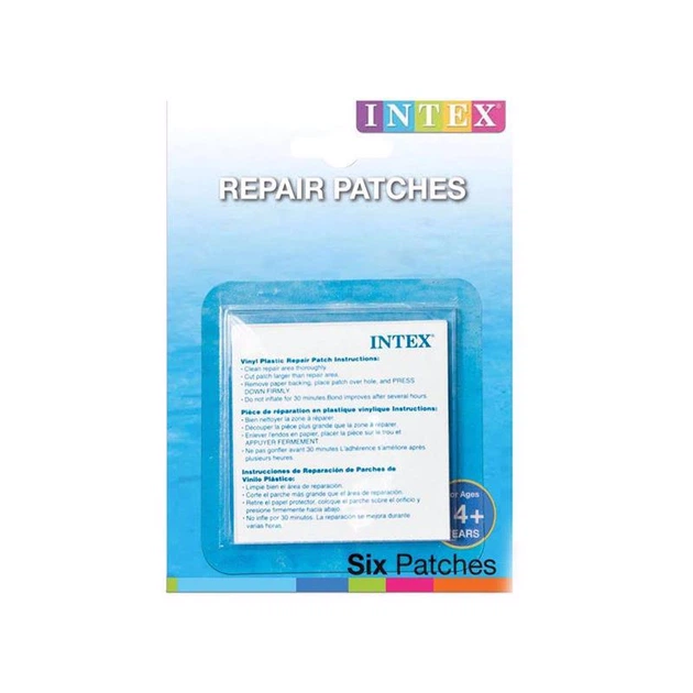 Ремонтный набор Intex 59631 (6 заплаток, размером 7x7 см) Repair Patches (Для надувных изделий) - Фото 1 Ремонтный набор Intex 59631 (6 заплаток, размером 7x7 см) Repair Patches (Для надувных изделий) - изображение 1