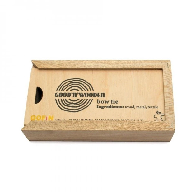Деревянная Галстук Бабочка Goode'n Wooden 12,5х4,5 см (acs0002546) - изображение 2