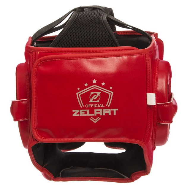 Шолом боксерський з повним захистом Zelart 1375 розмір L Red-White - зображення 3
