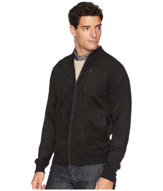 Ben sherman faux outlet suede bomber jacket